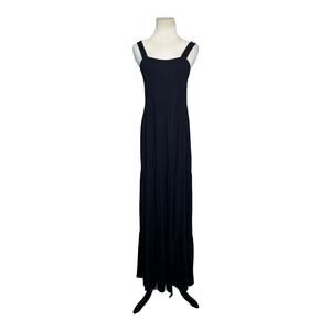 Loft black sleeveless boho maxi dress size medium